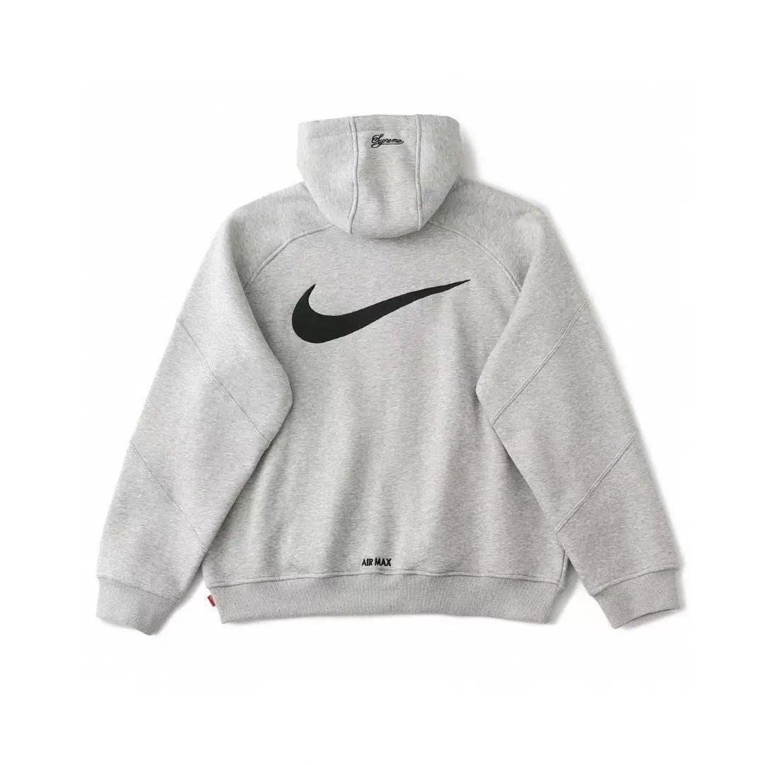 Supreme x Nike Swoosh Joggers Black and Gray Sweatpants - 6
