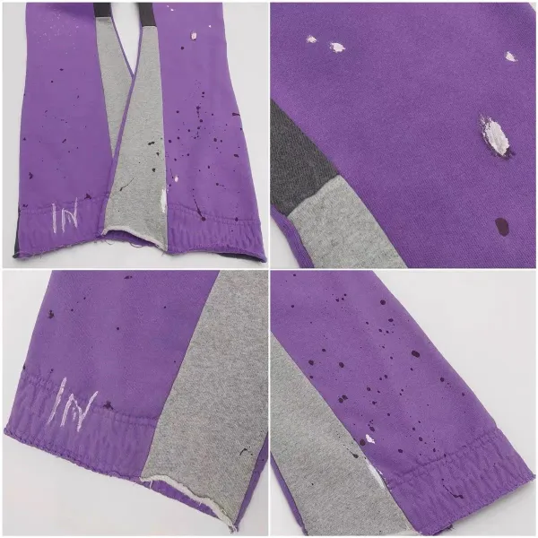 Gallery Dept. Paint-Splatter Sweatpants Blue - 7