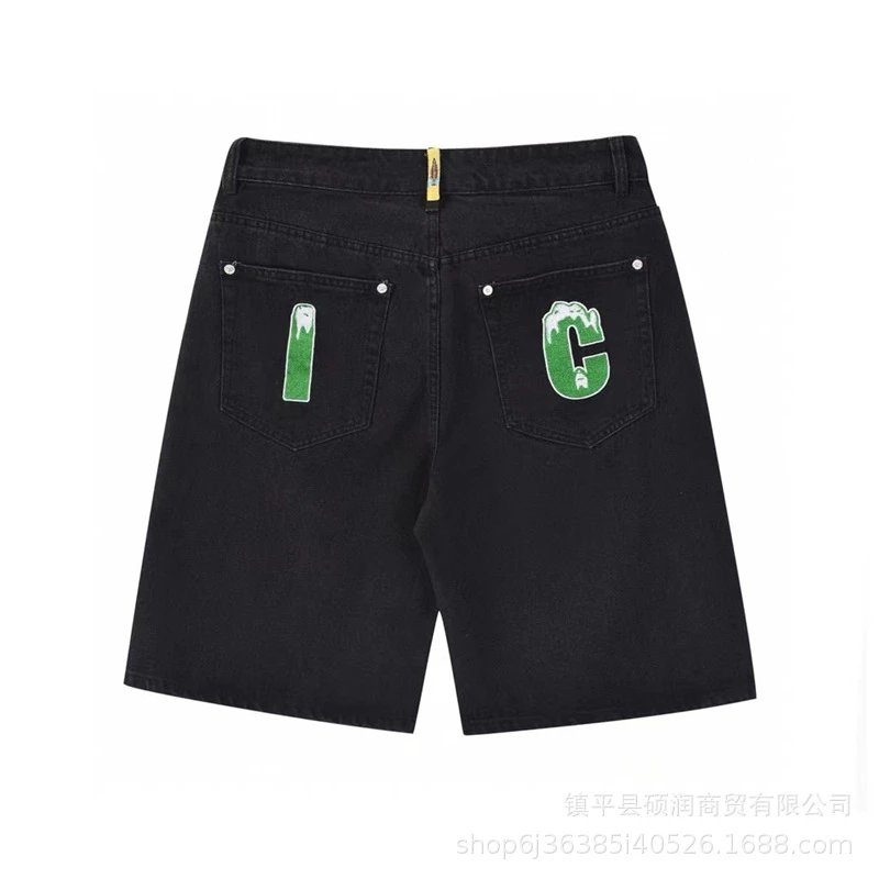 Corteiz x Unknown Artist Leopard Embroidery Black Jeans - 22