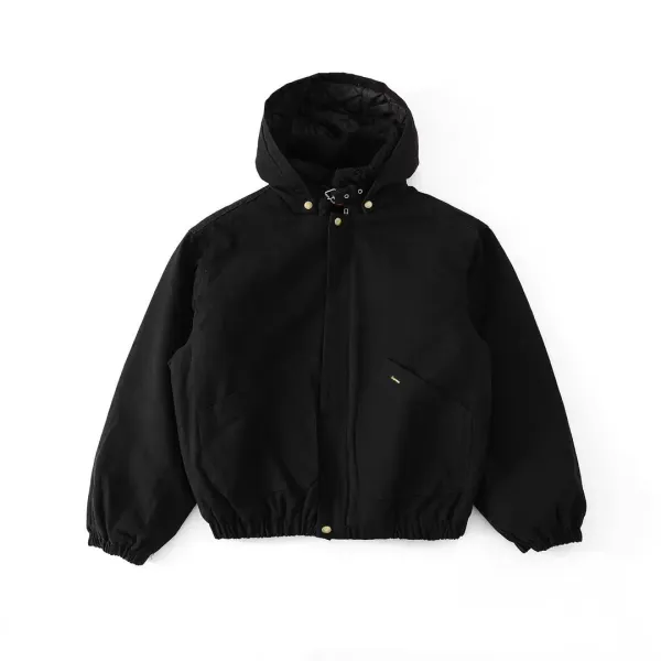 Supreme Denim Hooded Jacket Light Wash Blue Denim-Jacket - 11
