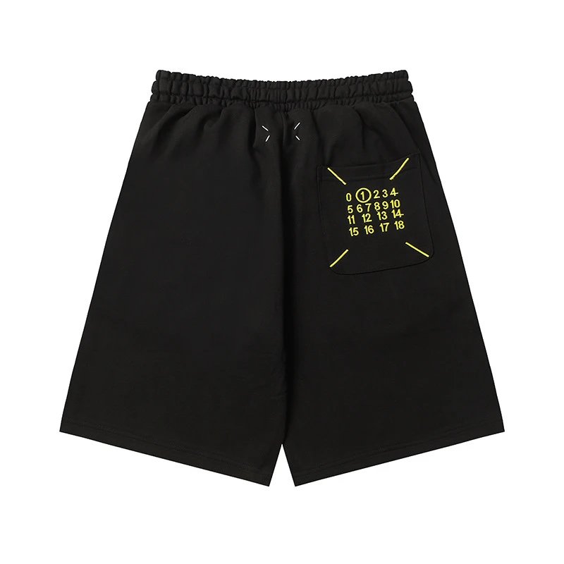 Design Minimalist Beige Drawstring Shorts - 28