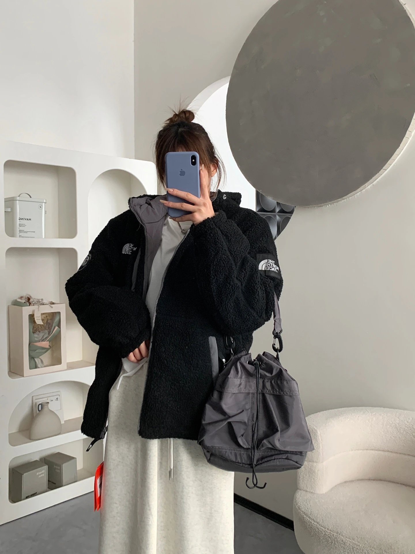 The North Face Denali Fleece Hooded Jacket Black Outerwear - 14