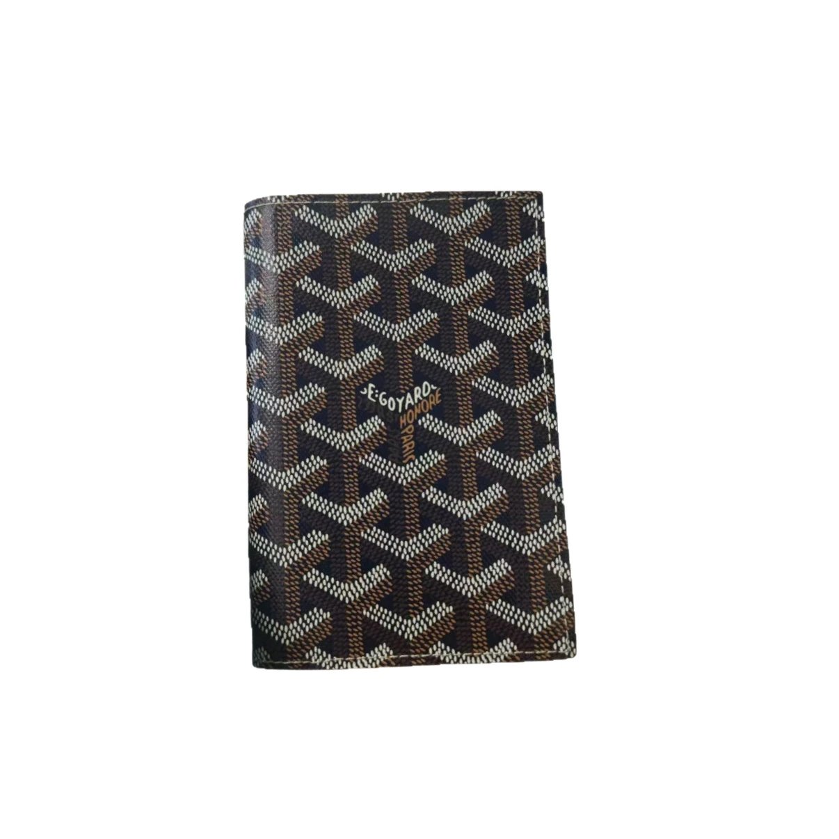 Goyard Saint Louis Brown Chevron Pattern Wallet