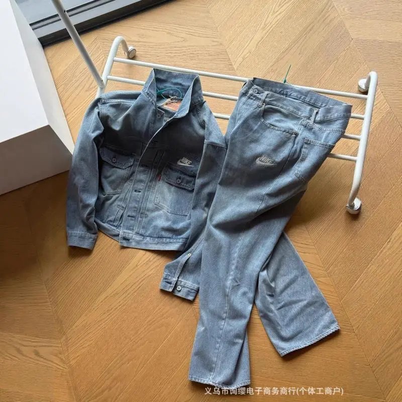 Nike Denim Jacket Light Blue Classic Trucker