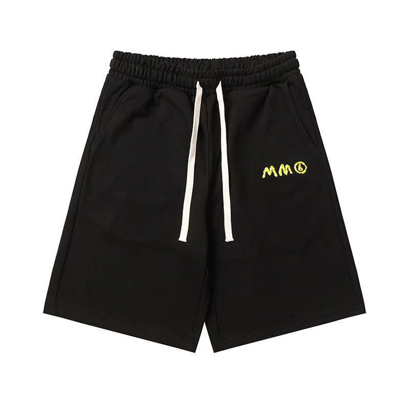 Design Minimalist Beige Drawstring Shorts - 27