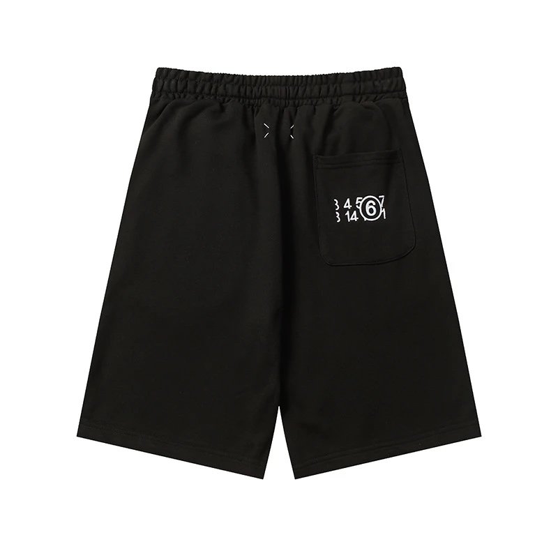 Design Minimalist Beige Drawstring Shorts - 37