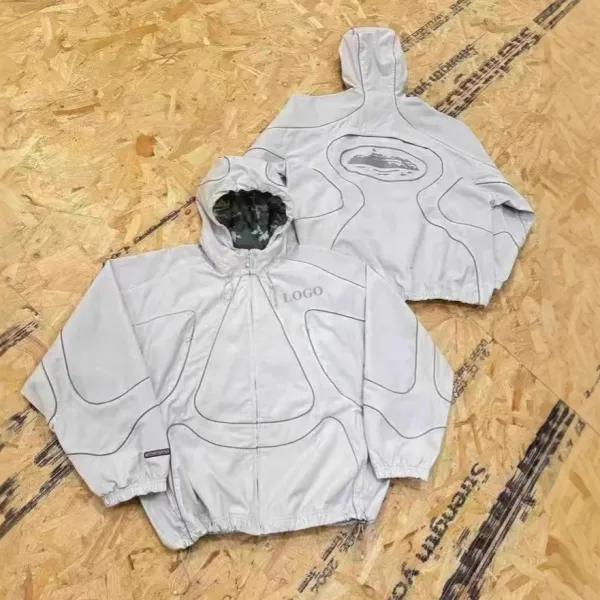 Off-White™ Technical Windbreaker Jacket Gray - 1