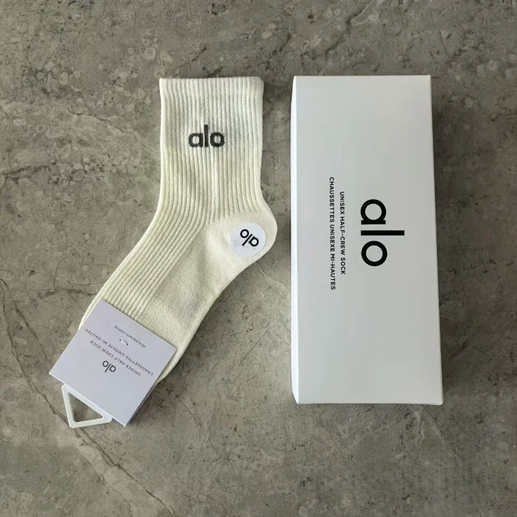 alo sports socks boneless seam solid color mesh cotton socks(pic2) alo sports socks boneless seam solid color mesh cotton socks