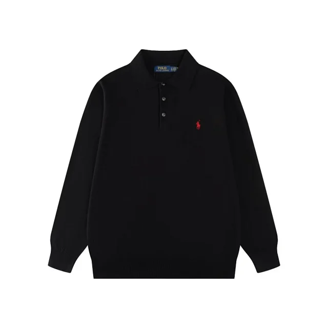 Polo Ralph Lauren Knitwear Long-Sleeve Three-Button Collar Knit Pullover product detail image 11