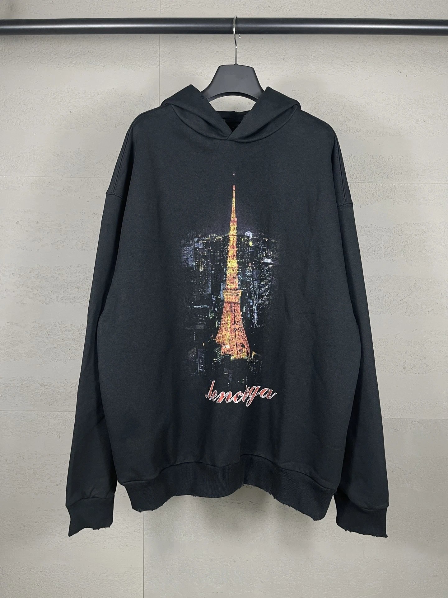 Balenciaga Eiffel Tower Logo Hoodie photo 7