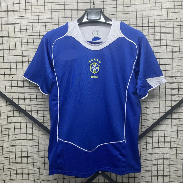 Retro national team series 06 Brazil 04 Portugal France Argentina Germany home and away short-sleeved and long-sleeved(pic9) Retro national team series 06 Brazil 04 Portugal France Argentina Germany home and away short-sleeved and long-sleeved