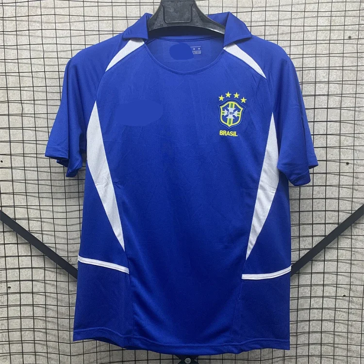 Retro national team series 06 Brazil 04 Portugal France Argentina Germany home and away short-sleeved and long-sleeved(pic18) Retro national team series 06 Brazil 04 Portugal France Argentina Germany home and away short-sleeved and long-sleeved