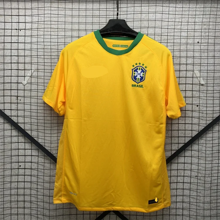 Retro national team series 06 Brazil 04 Portugal France Argentina Germany home and away short-sleeved and long-sleeved(pic22) Retro national team series 06 Brazil 04 Portugal France Argentina Germany home and away short-sleeved and long-sleeved