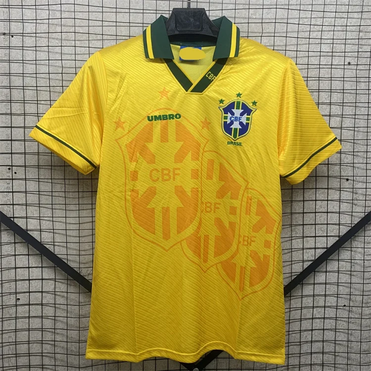 Retro national team series 06 Brazil 04 Portugal France Argentina Germany home and away short-sleeved and long-sleeved(pic11) Retro national team series 06 Brazil 04 Portugal France Argentina Germany home and away short-sleeved and long-sleeved