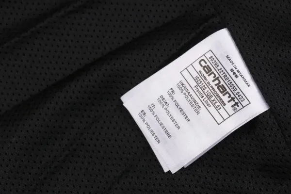Carhartt WIP Cht 24Fw Small Logo Sherpa Fleece Jacket Black - 12