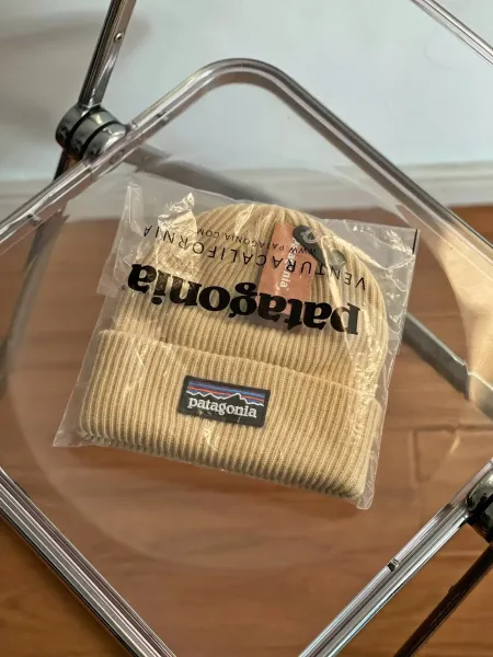 Patagonia Fisherman Beanie Beige Hat - 8
