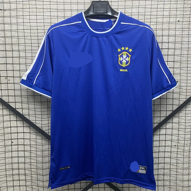 Retro national team series 06 Brazil 04 Portugal France Argentina Germany home and away short-sleeved and long-sleeved(pic13) Retro national team series 06 Brazil 04 Portugal France Argentina Germany home and away short-sleeved and long-sleeved