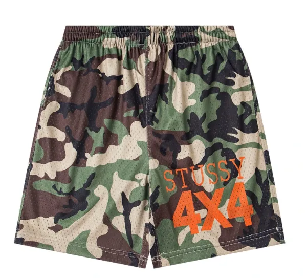 Stussy 4x4 Camo Mesh Shorts - 1