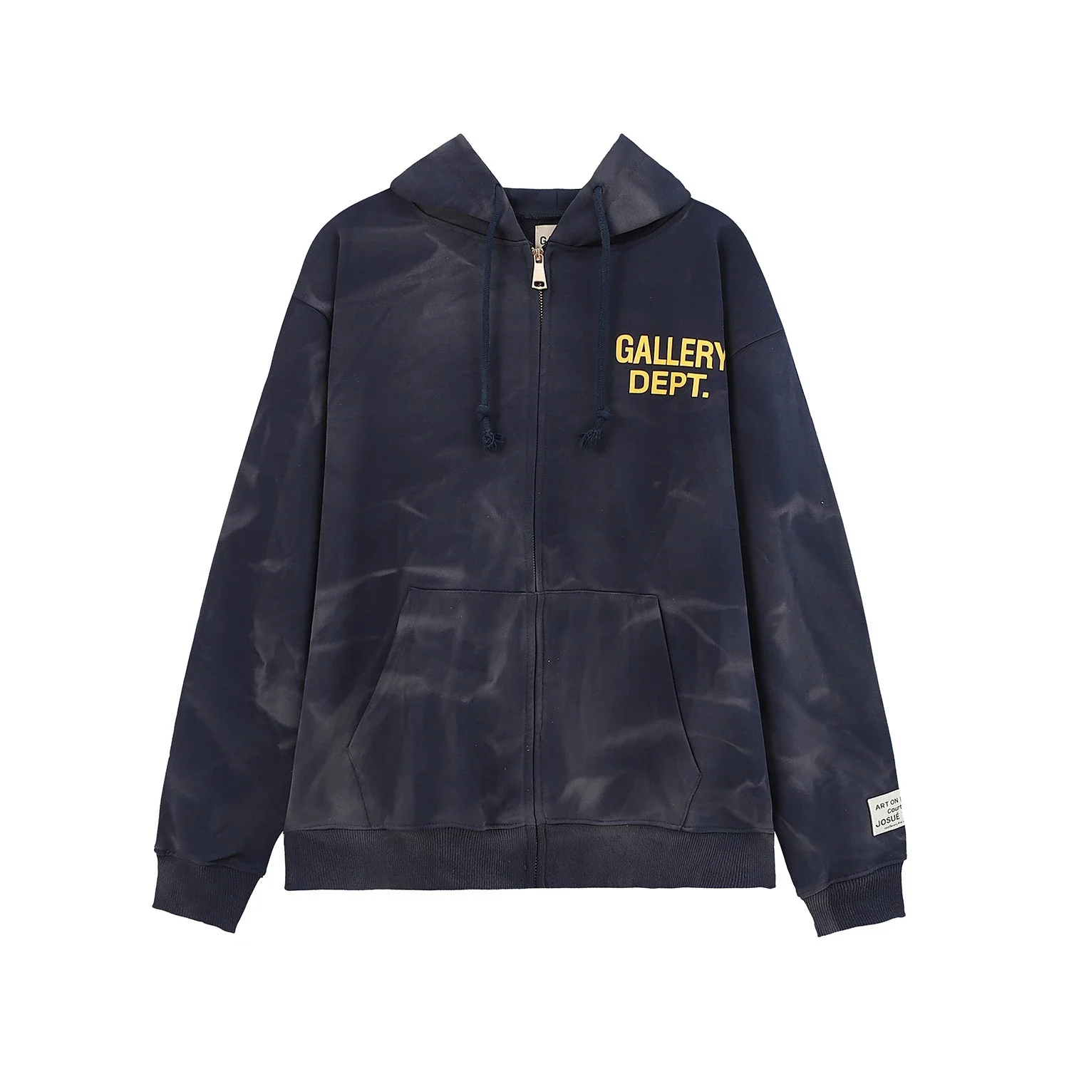 Retro distressed GD brain casual loose hooded sweatshirt for men and women with the same style hoodie