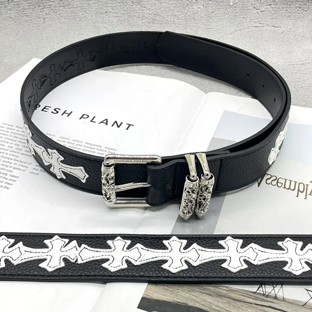 Chrome Hearts Belts Cross Patch Roller Buckle Belt product detail image 9