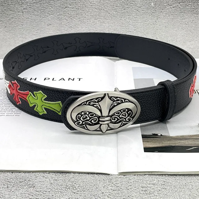 Chrome Hearts Belts Cross Patch Roller Buckle Belt product detail image 25