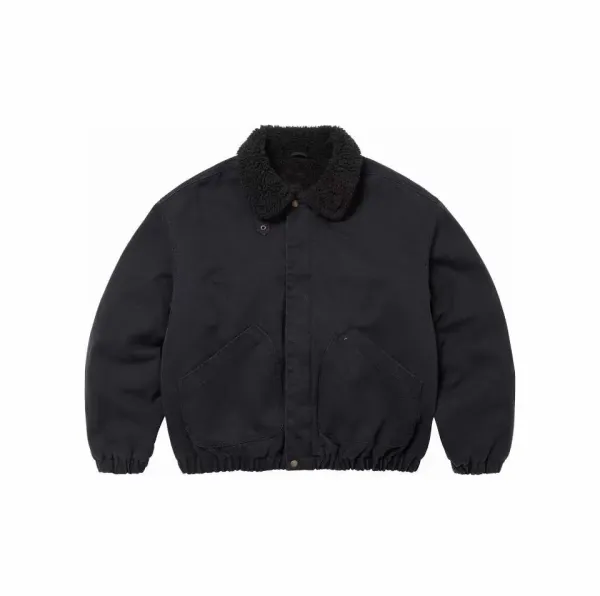 Supreme Denim Hooded Jacket Light Wash Blue Denim-Jacket - 12