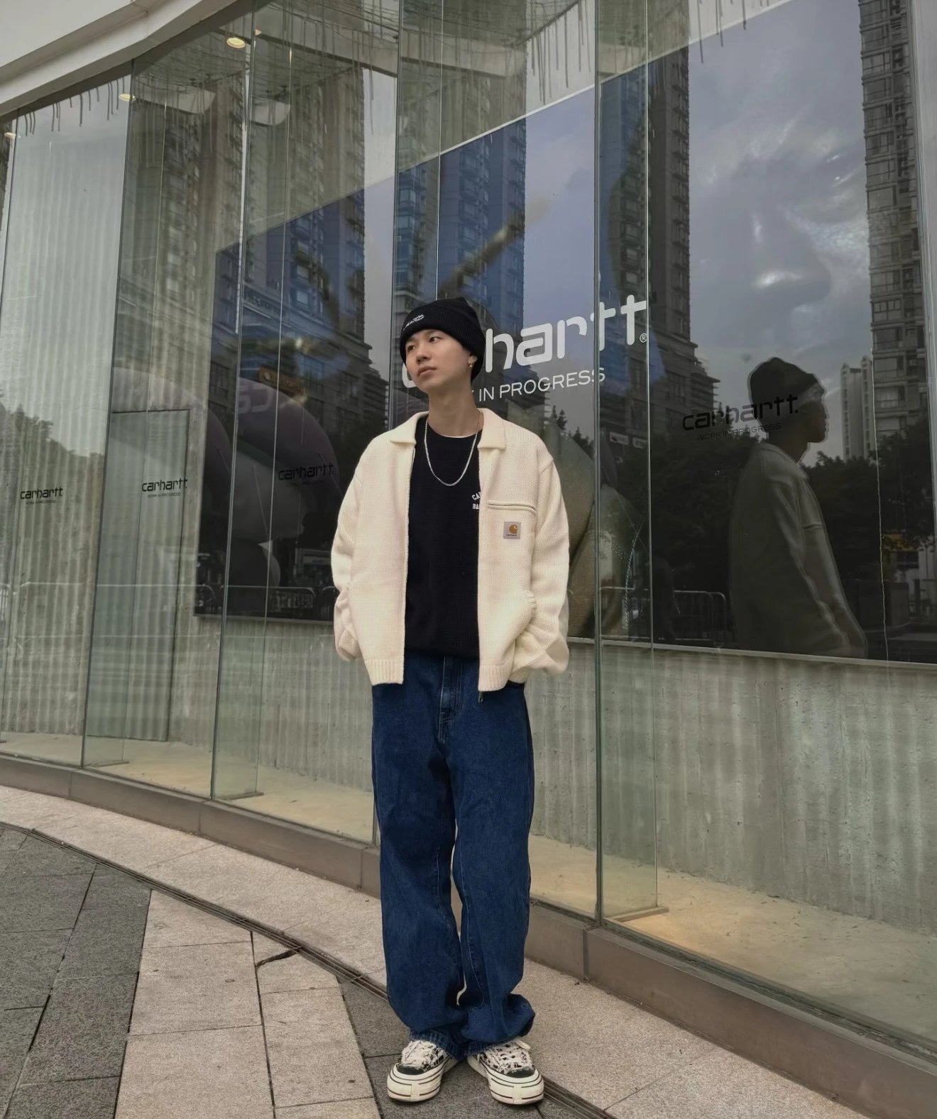 Carhartt WIP Knit Jacket Black Outerwear - 5