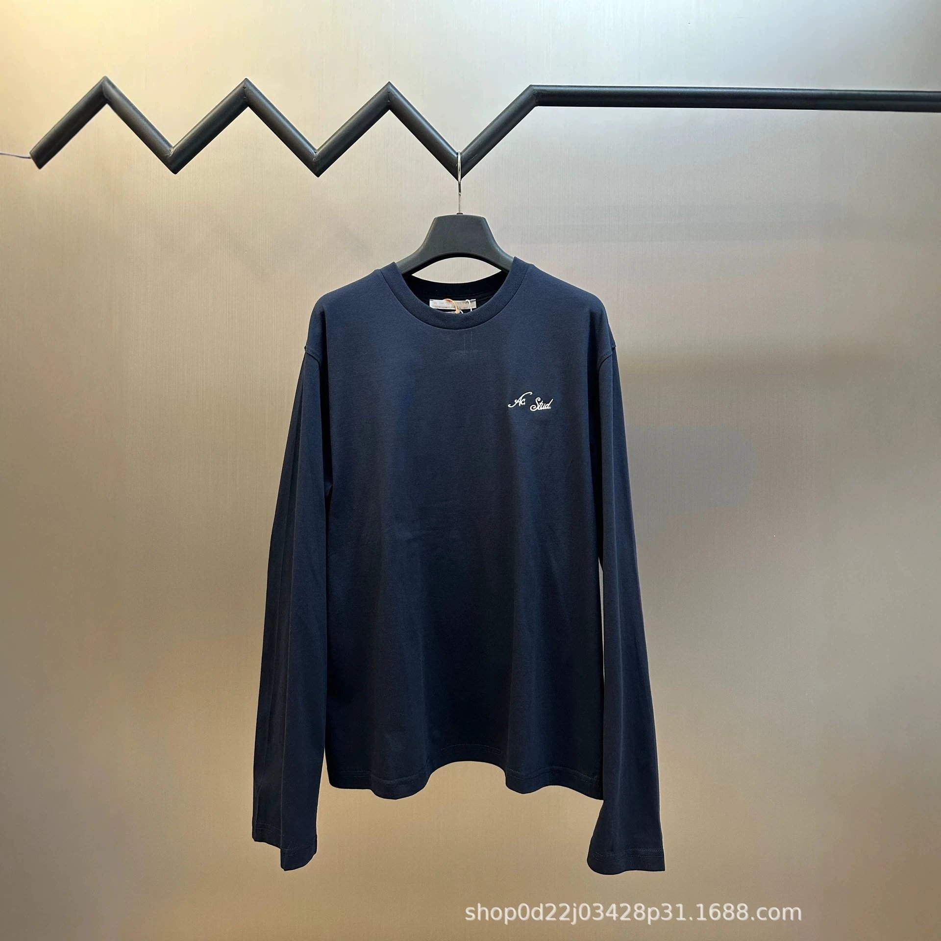 Letter Embroidery Long Sleeve T-Shirt