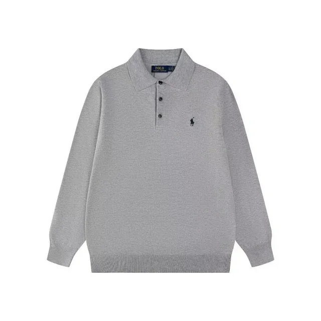 Polo Ralph Lauren Knitwear Long-Sleeve Three-Button Collar Knit Pullover product detail image 13