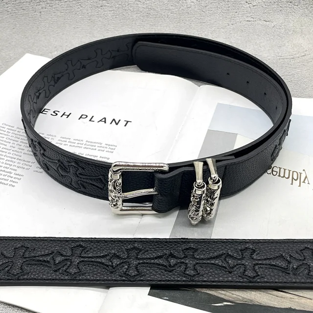 Chrome Hearts Belts Cross Patch Roller Buckle Belt product detail image 10