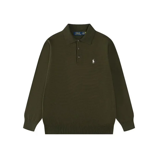 Polo Ralph Lauren Knitwear Long-Sleeve Three-Button Collar Knit Pullover product detail image 15