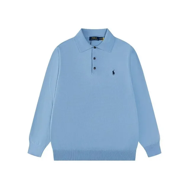 Polo Ralph Lauren Knitwear Long-Sleeve Three-Button Collar Knit Pullover product detail image 21