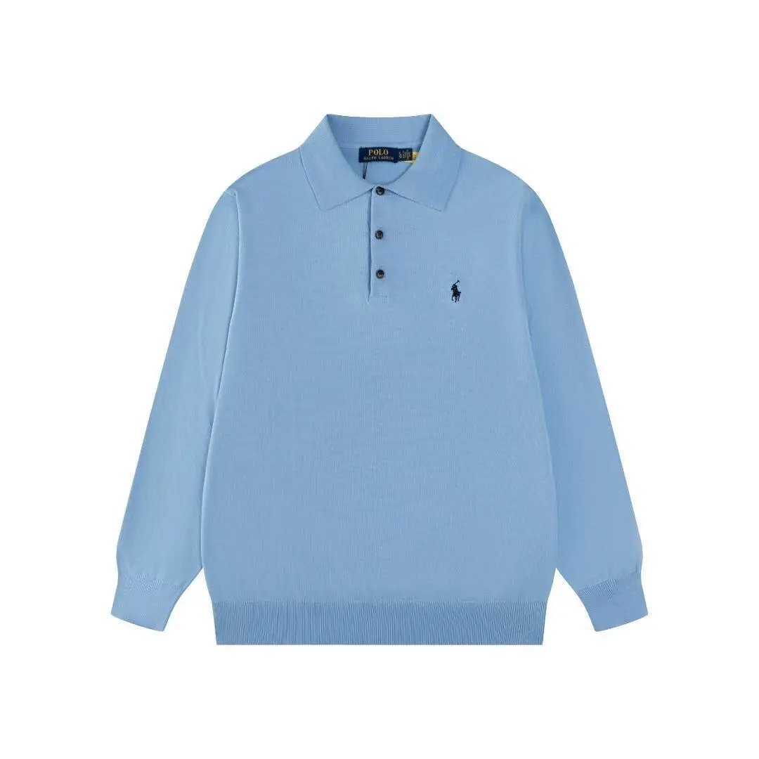 Polo Ralph Lauren Knitwear Long-Sleeve Three-Button Collar Knit Pullover image 5