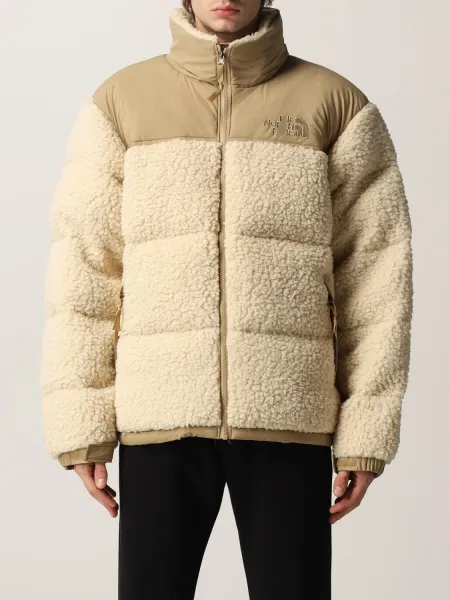 The North Face Sherpa Fleece Puffer Jacket Beige Outerwear - 1