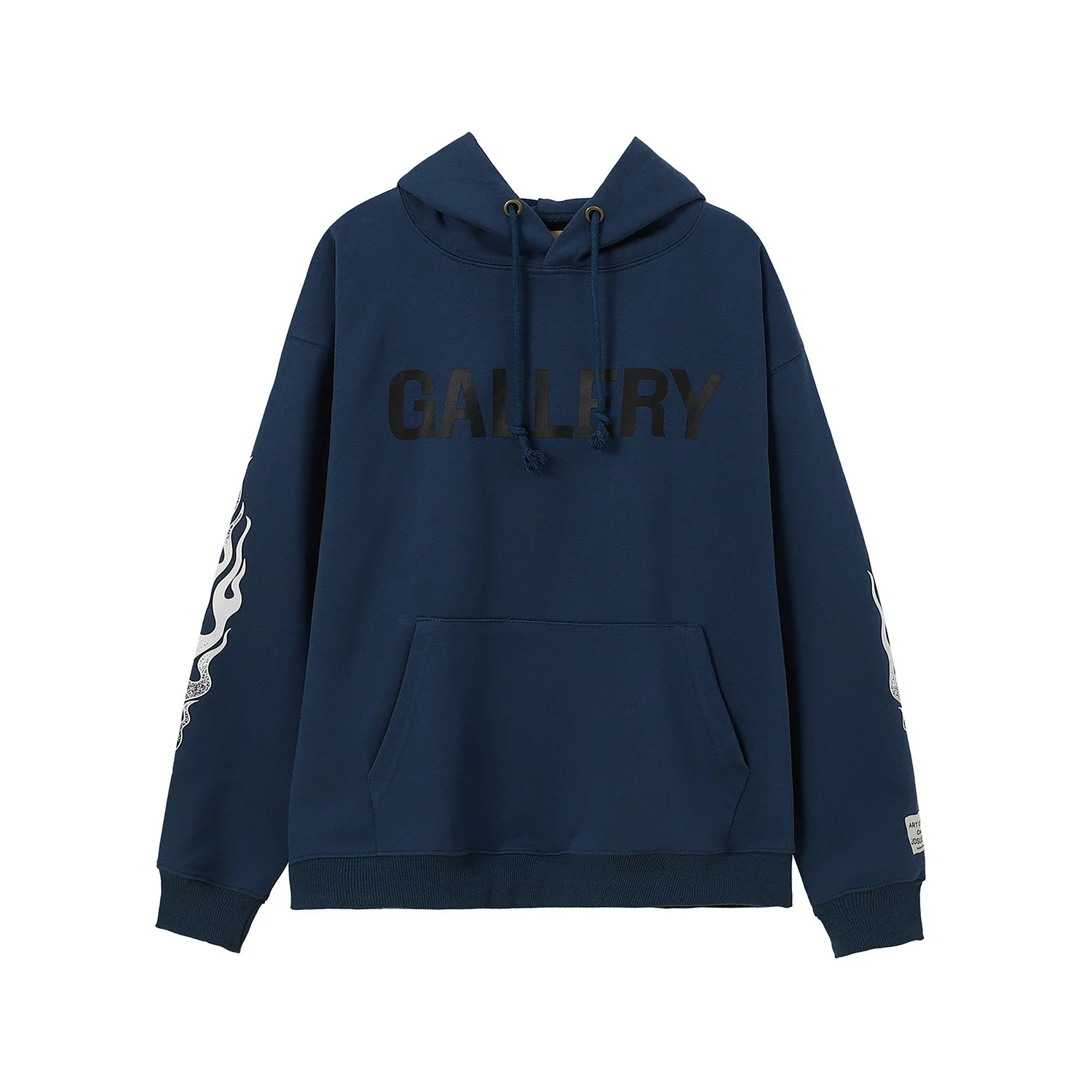 Retro distressed GD brain casual loose hooded sweatshirt for men and women with the same style hoodie