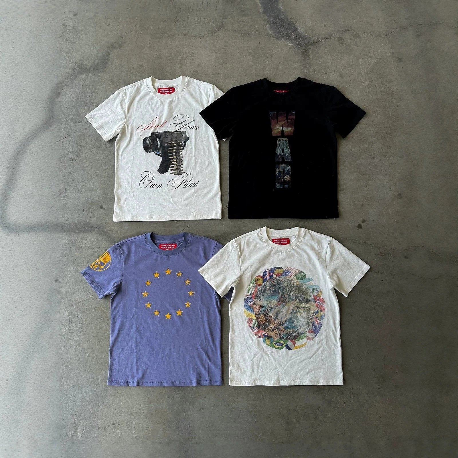 Dark Print Retro T-Shirt