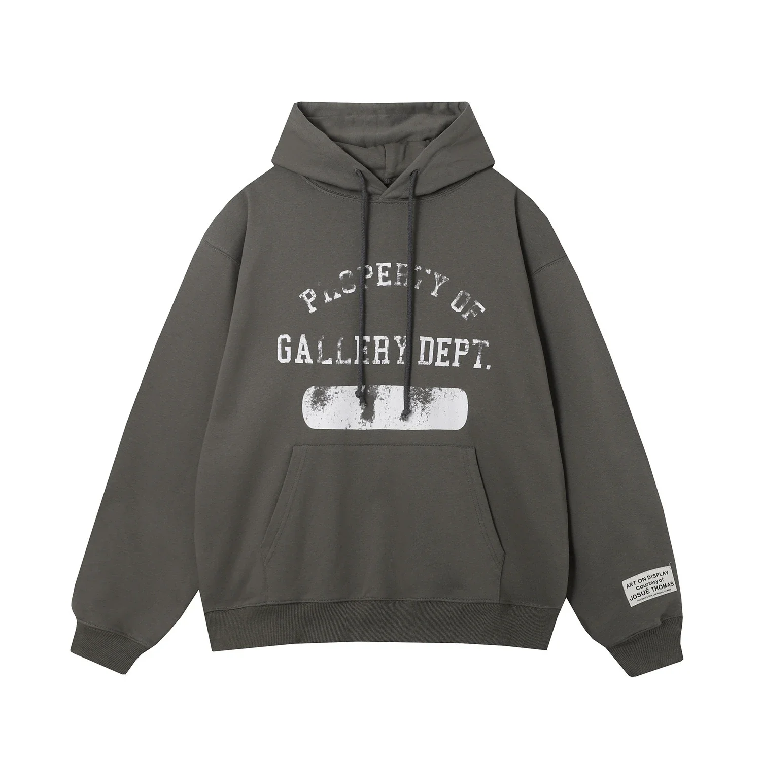 Retro distressed GD brain casual loose hooded sweatshirt for men and women with the same style hoodie