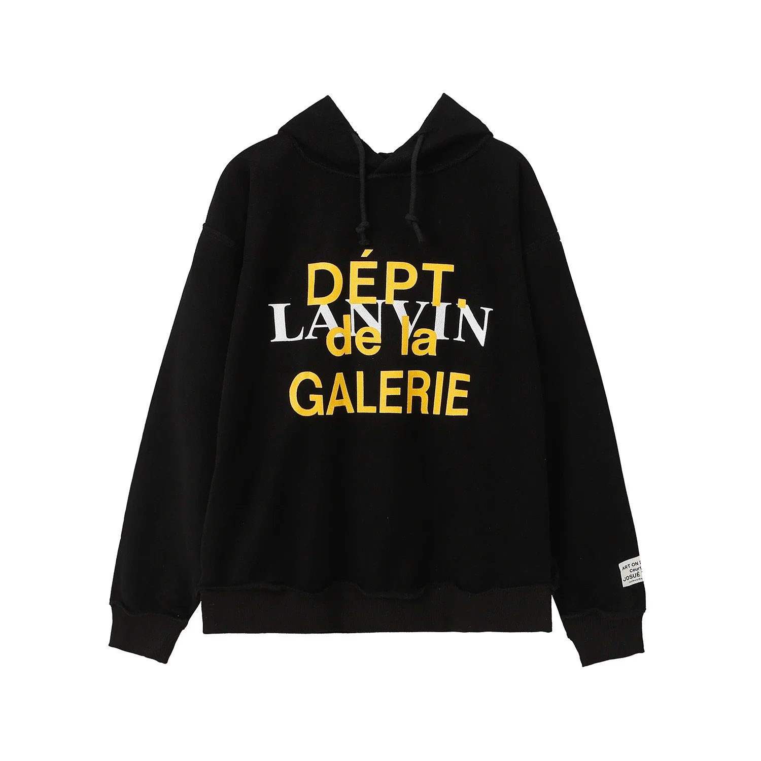 Retro distressed GD brain casual loose hooded sweatshirt for men and women with the same style hoodie