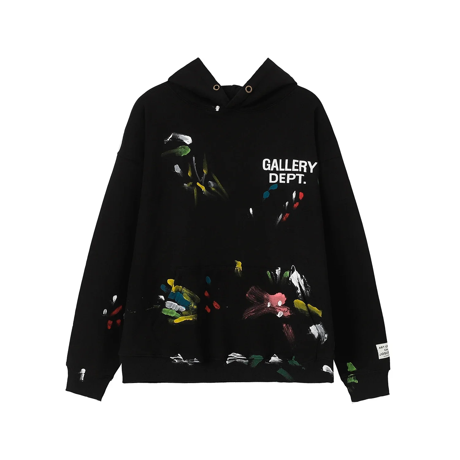 Retro distressed GD brain casual loose hooded sweatshirt for men and women with the same style hoodie