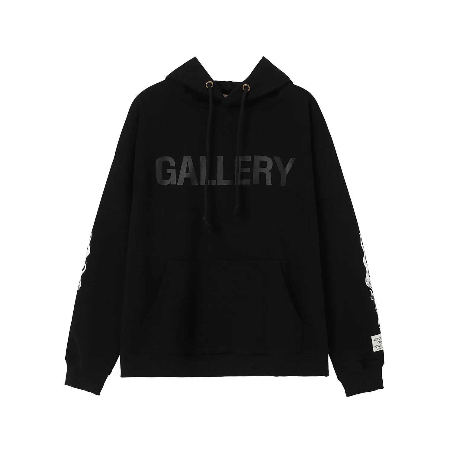 Retro distressed GD brain casual loose hooded sweatshirt for men and women with the same style hoodie