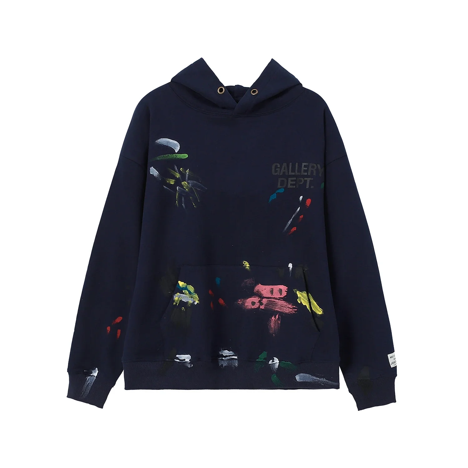 Retro distressed GD brain casual loose hooded sweatshirt for men and women with the same style hoodie
