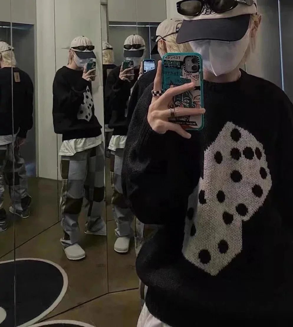 Stussy Black Dice Limited Mohair Crewneck Sweater
