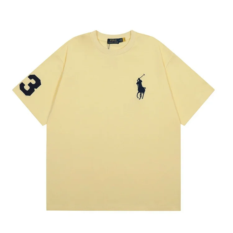 Paul marque short sleeve solid color round neck casual half sleeve versatile style for men and women(pic7) Paul marque short sleeve solid color round neck casual half sleeve versatile style for men and women
