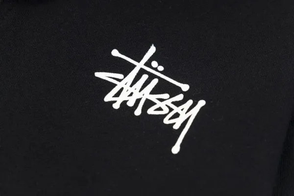 Stüssy Classic Logo Zip-Up Hoodie Navy - 8