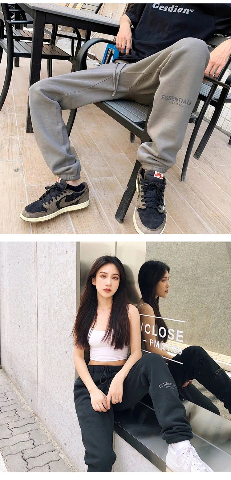 Fear of God Essentials Logo Sweatpants Beige product detail 2 in Litbuy spreadsheet finds