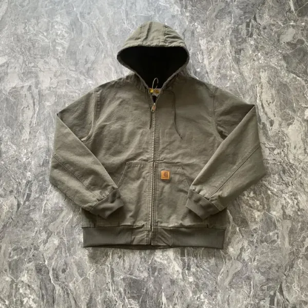 Carhartt Work In Progress Active Jacket Army Green Outerwear - 14