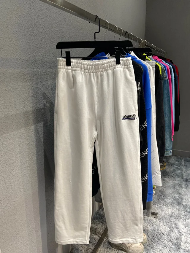 Unbranded Trousers Drawstring wide-leg with embroidered stripe detail product detail image 4