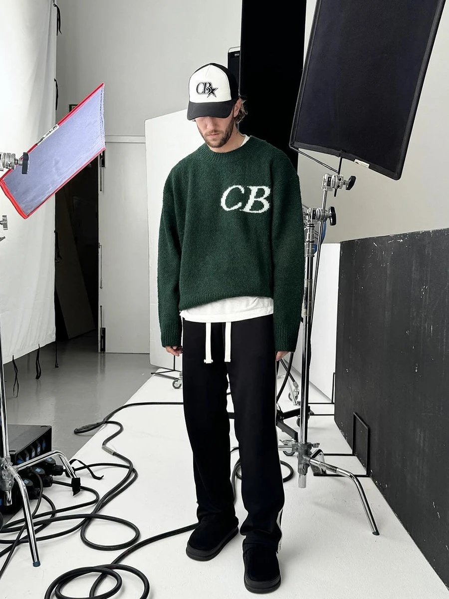CB Logo Knit Sweater Black - 9