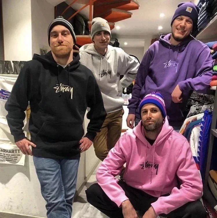 Stussy Stock Hoodie Embroidered Couple