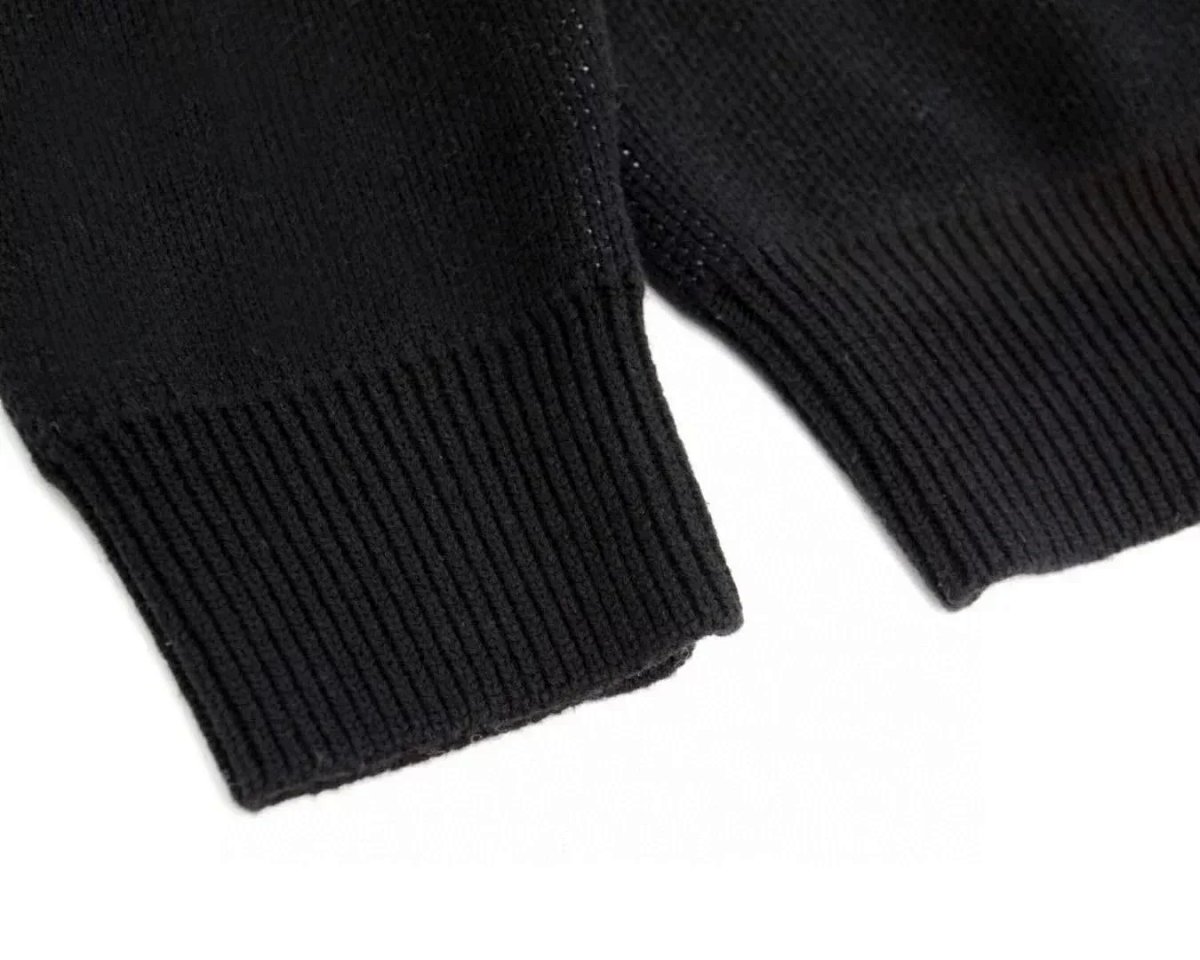 Stussy Oversized Logo Knit Sweater Black product detail 9 in Litbuy spreadsheet finds